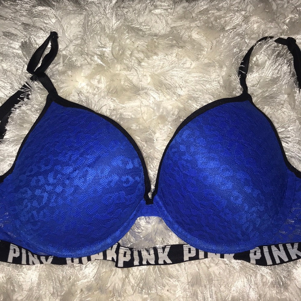 Blue cheetah PINK VS bra